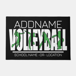 Volleyball Team Spieler ADD NAME School Top Athlet Fußmatte