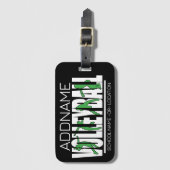 Volleyball Team Spieler ADD NAME School Top Athlet Gepäckanhänger (Vorderseite Vertikal)