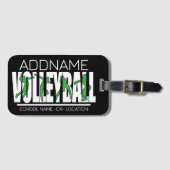 Volleyball Team Spieler ADD NAME School Top Athlet Gepäckanhänger (Vorderseite (Horizontal))