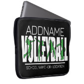Volleyball Team Spieler ADD NAME School Top Athlet Laptopschutzhülle (Vorne Rechts)