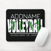 Volleyball Team Spieler ADD NAME School Top Athlet Mousepad (Mit Mouse)