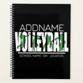 Volleyball Team Spieler ADD NAME School Top Athlet Planer (Vorderseite)