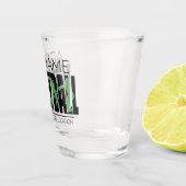 Volleyball Team Spieler ADD NAME School Top Athlet Schnapsglas (Rechts)