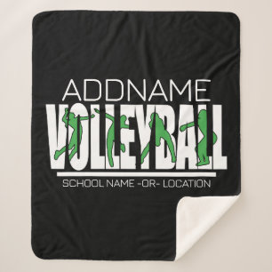 Volleyball Team Spieler ADD NAME School Top Athlet Sherpadecke