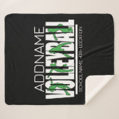 Volleyball Team Spieler ADD NAME School Top Athlet Sherpadecke (Vorderseite (Horizontal))