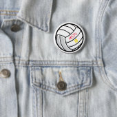 Volleyball Team Spirit Spielernummer Button (Beispiel)