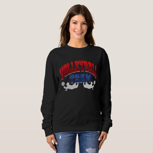 Volleyball Team Trainer Squad Ball Sportaison Sweatshirt (Vorne ganz)