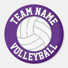 Volleyball Teamname und Farbe Anpassbare Sportarte Magnet