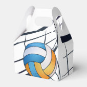 Volleyball Thema Geburtstagsparty Geschenkschachtel (Vorderseite)