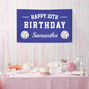 Volleyball Thema Happy Geburtstag Party Brauch Banner