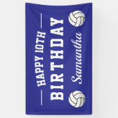 Volleyball Thema Happy Geburtstag Party Brauch Banner (Vertikal)