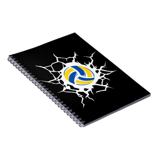 Volleyball Thema Notizblock (Rechte Seite)