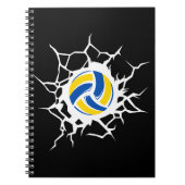 Volleyball Thema Notizblock (Vorderseite)
