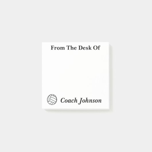 Volleyball - Themennotizen Post-it Klebezettel (Vorderseite)