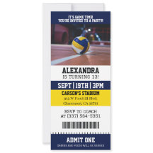 Volleyball-Ticket Geburtstag