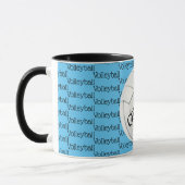 Volleyball Tiled Text Design Coffee Tasse (Links)