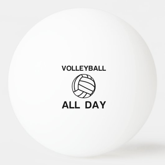 Volleyball Tischtennisball (Vorderseite)