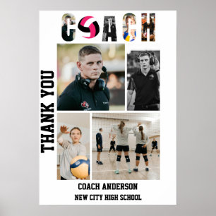 Volleyball-Trainer Abschlussball der Abschlussklas Poster