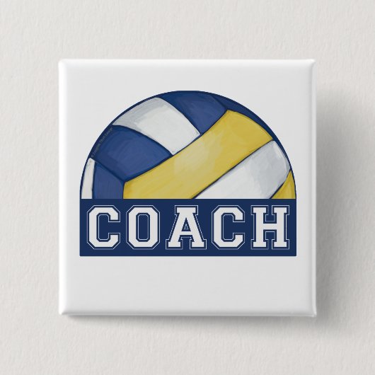 Volleyball-Trainer Button (Vorderseite)