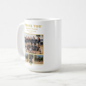 Volleyball-Trainer Collage Team 4 Foto Kaffeetasse (Vorderseite Links)