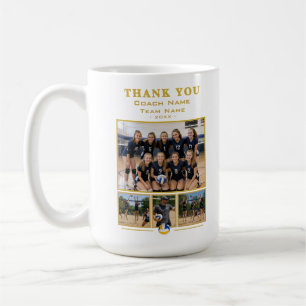 Volleyball-Trainer Collage Team 4 Foto Kaffeetasse