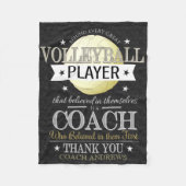 Volleyball-Trainer Danke, dass du Blankt geschenkt Fleecedecke (Vorderseite)