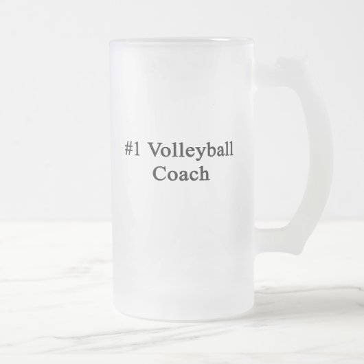 Volleyball-Trainer der Nr.-1 Mattglas Bierglas (Rechts)