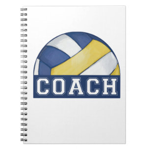Volleyball-Trainer-Foto-Notizbuch Notizblock