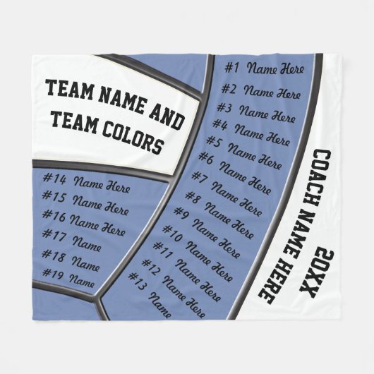 Volleyball-Trainer-Geschenk-Ideen mit 23 Fleecedecke (Vorderseite (Horizontal))