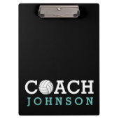 Volleyball-Trainer-individueller Name Klemmbrett (Vorderseite)