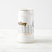 Volleyball-Trainer-/Jahreszeit-Geschenk-Tasse Bierglas (Mittel)