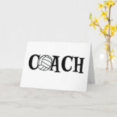 Volleyball-Trainer Karte (Gelbe Blume)