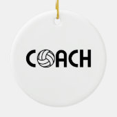 Volleyball-Trainer Keramik Ornament (Hinten)