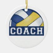 Volleyball-Trainer Keramik Ornament (Vorne)