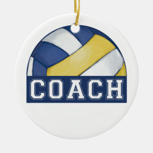Volleyball-Trainer Keramik Ornament