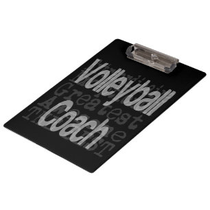 Volleyball-Trainer Klemmbrett