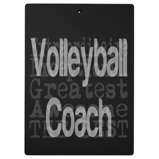 Volleyball-Trainer Klemmbrett (Rückseite)