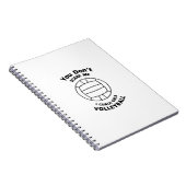 Volleyball-Trainer-lustiges Geschenk erschrecken Notizblock (Rechte Seite)