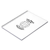Volleyball-Trainer-lustiges Geschenk erschrecken Notizblock (Linke Seite)