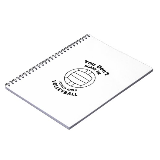 Volleyball-Trainer-lustiges Geschenk erschrecken Notizblock (Linke Seite)