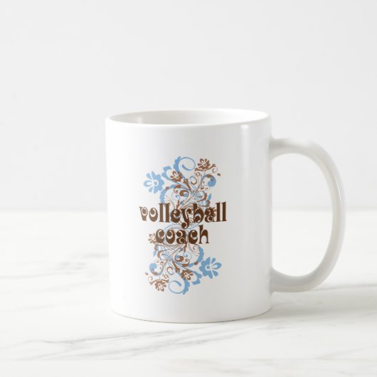 Volleyball-Trainer-Mädchen Kaffeetasse (Rechts)
