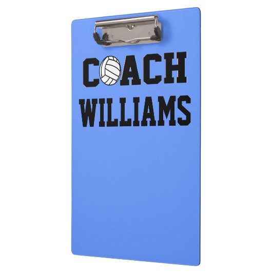 Volleyball-Trainer - personalisiert Klemmbrett (Links)