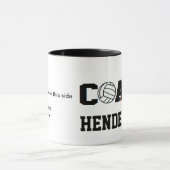 Volleyball-Trainer - personalisiert Tasse (Zentrum)