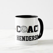 Volleyball-Trainer - personalisiert Tasse (VorderseiteRechts)