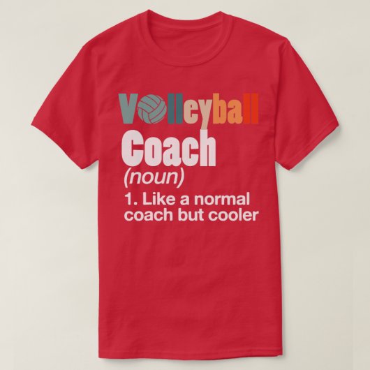 Volleyball-Trainer T-Shirt (Design vorne)