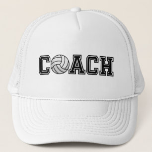 Volleyball-Trainer-Typografie-grafischer Truckerkappe