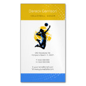 Volleyball-Trainer | Übungsstunden Magnetische Visitenkarte (Vorderseite Vertikal)