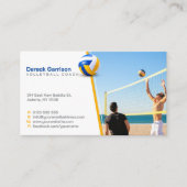 Volleyball-Trainer | Übungsstunden Visitenkarte (Vorderseite)