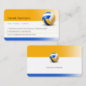 Volleyball-Trainer | Übungsstunden Visitenkarte (Vorne/Hinten)