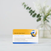 Volleyball-Trainer | Übungsstunden Visitenkarte (Stehend Vorderseite)